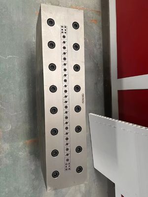 Silver PVC Plastic Extrusion Die / Calibrator / Moulding Head with 1 Mould Cavity