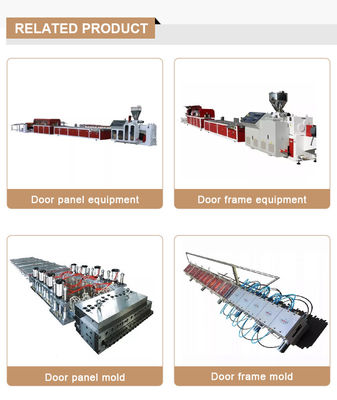 Silver PVC 1000mm WPC Hollow Door Panel Making Machine Production Line with Rigid PVC