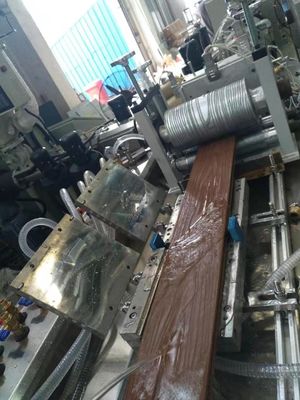 Double-screw Plastic PE WPC Decking Profile Making Machine for 150-200kg/h Capacity