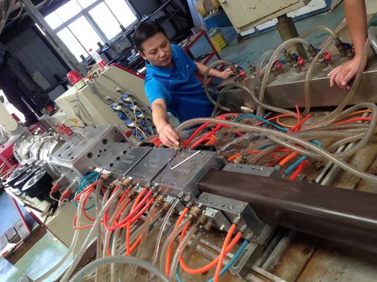 Wood Plastic Composite Floor Decking Extruder Machine Line with 150-200kg/h Capacity