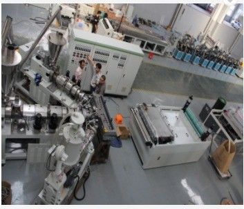 Double-screw Design PVC Roof Tile Production Line with 80/156mm Screw Diameter
