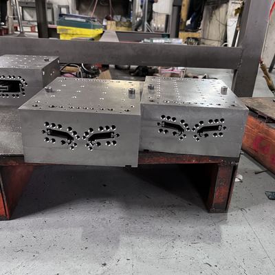 UPVC Extrusion Mould for PVC Wood Plastic Skirting Baseboard Profile Creation Process
