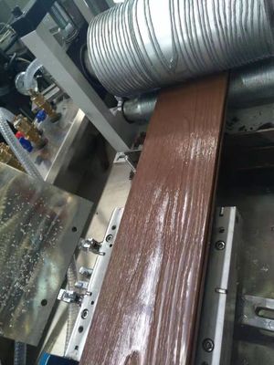 WPC Cladding Production Machine with 261*31mm Hollow Decking Mould and PE Material
