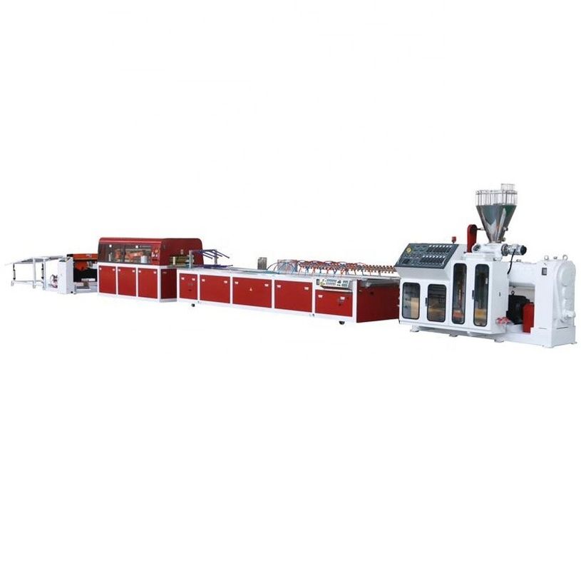 55kW Power Yuhao PVC Door Panel Extrusion Machine for SIEMENS Pvc Profile Production